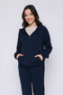 Everly-Luxe Fleece 1/2 Zip Mock neck
